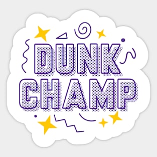 Dunk Champ Court Purple University Gold Sticker